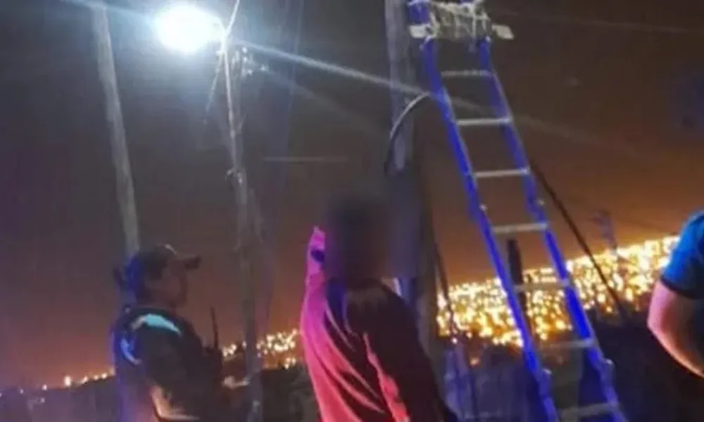 detenido por intentar una conexión clandestina