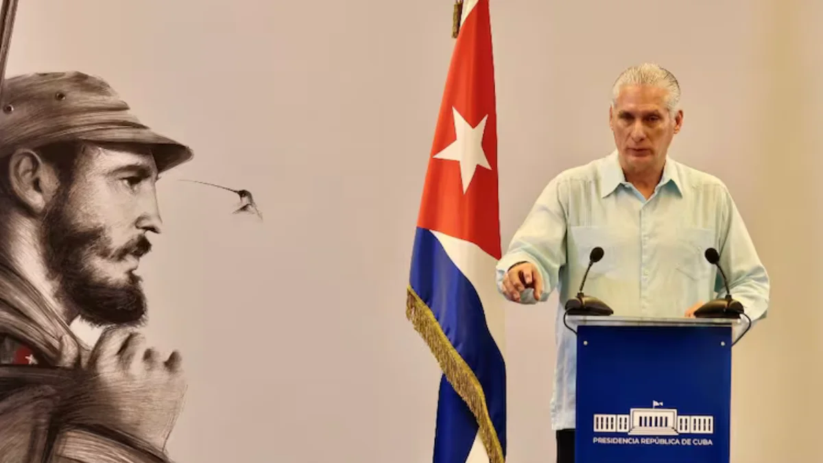 El presidente cubano, Miguel Díaz-Canel (Foto Reuters)
