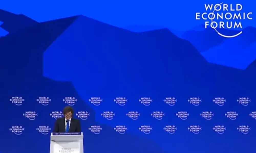 Javier Milei en Davos