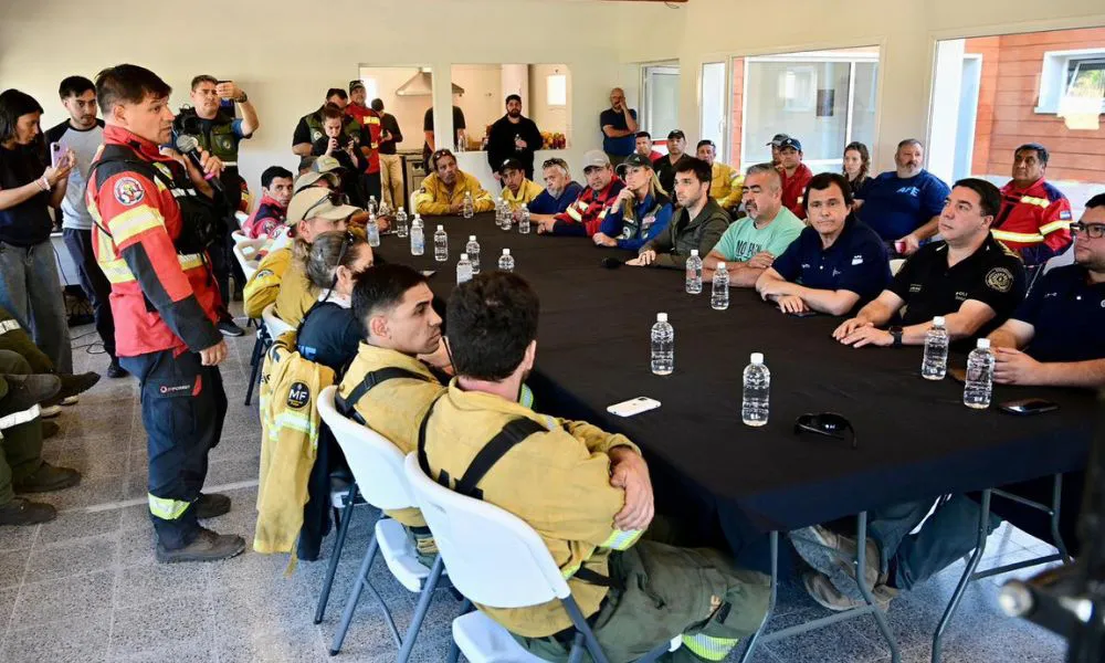 Ignacio Torres en la cordillera por los incendios