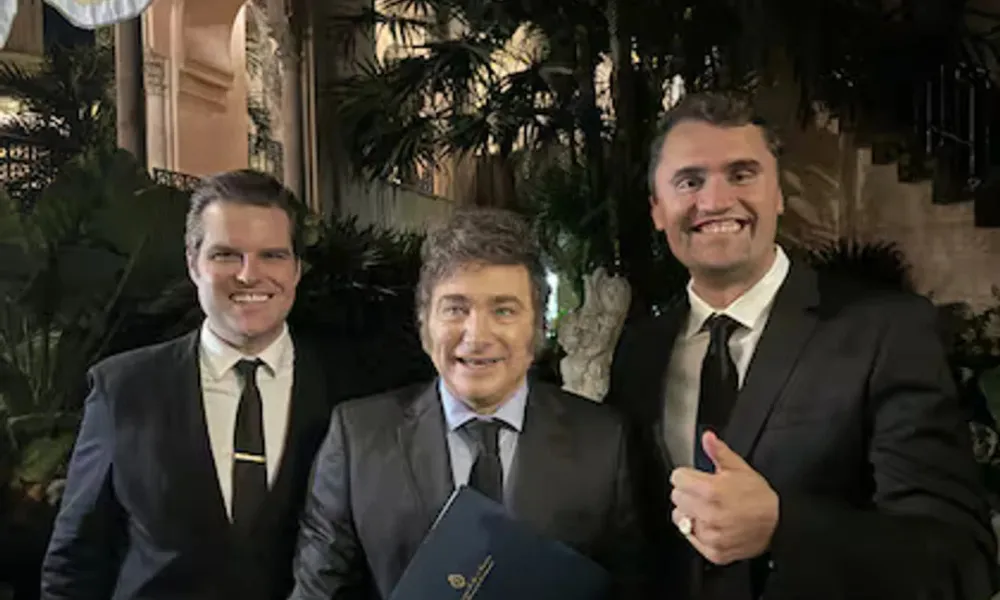 Milei y Charlie Kirk