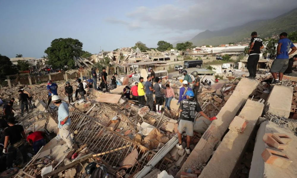 Terremoto en Venezuela. Foto Ronald Peña / EFE / El Independiente