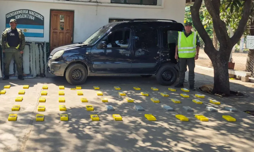 Más de 61 kilos de cocaína incautados en un control vehicular en Jujuy