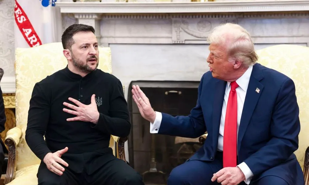 Volodímir Zelenski y Donald Trump. Foto: EFE/EPA/Jim Lo Scalzo/El Confidencial