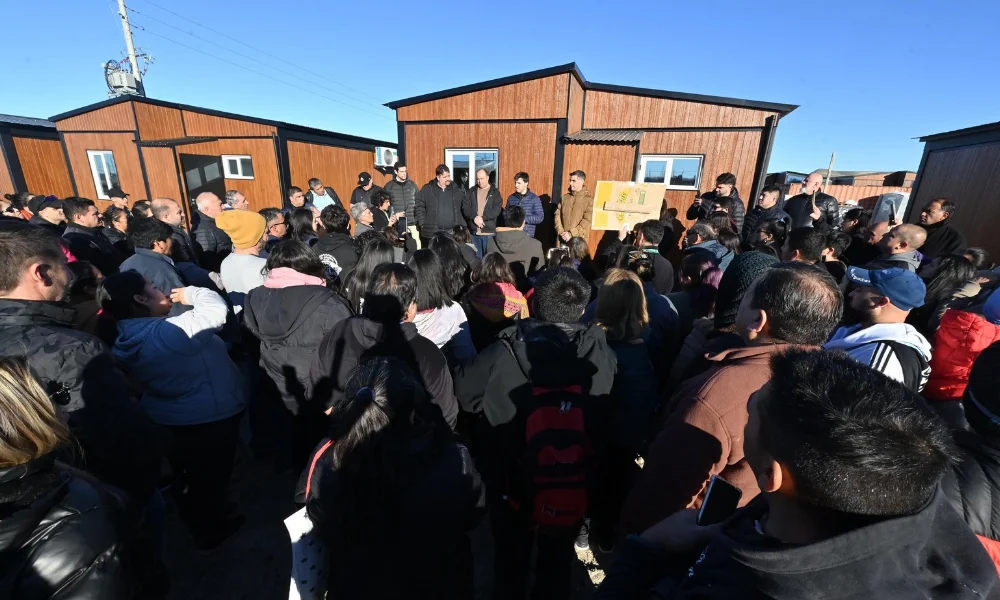 Entrega de viviendas en Chubut