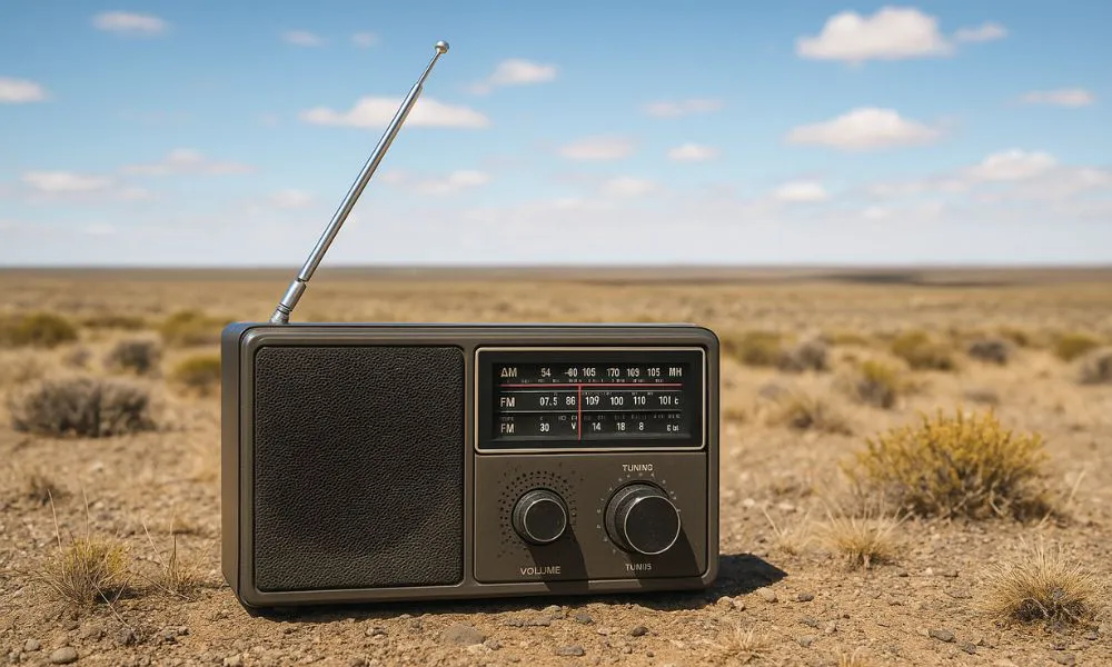 Radio en medio de la estepa patagónica imagen generada por LA17