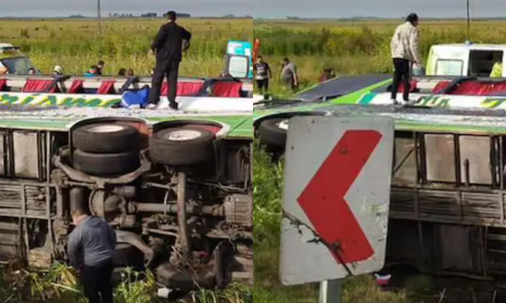 Colectivo accidentado