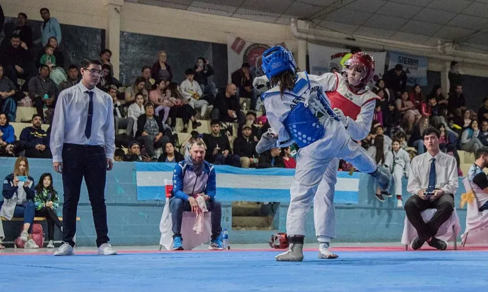 Taekwondo en Madryn pura acción