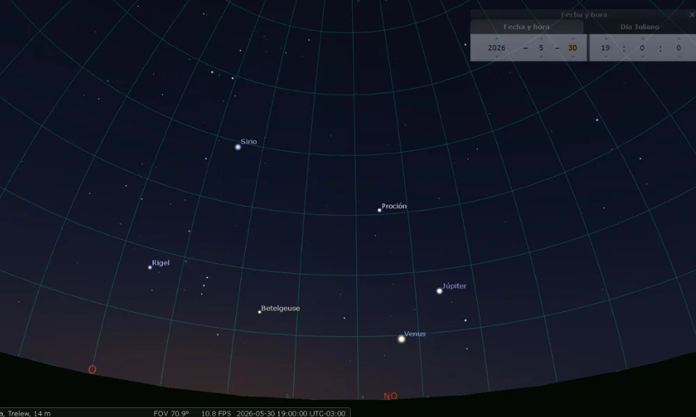 Venus y Júpiter se juntan en el cielo