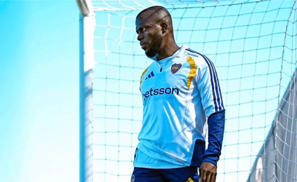 Enner Valencia. Foto Club Boca Juniors Oficial.