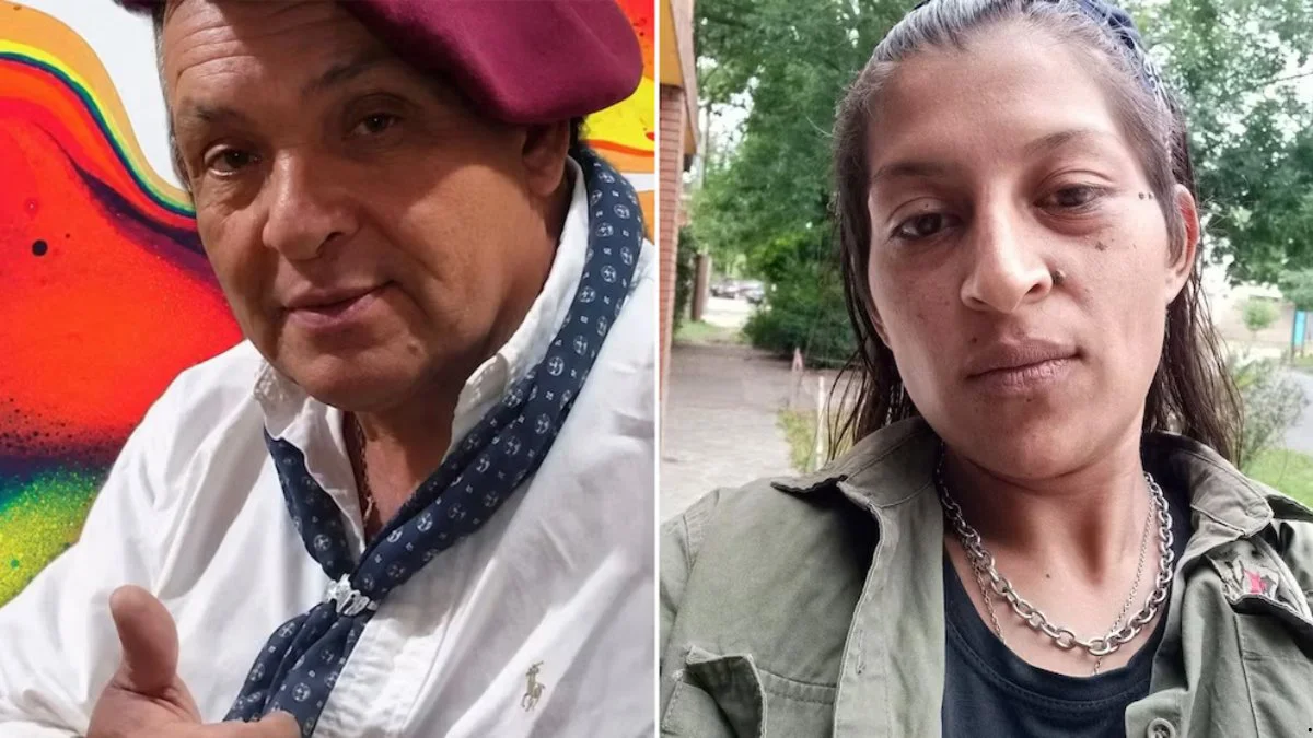José Manuel Andino, y su agresora, Virginia Marlene Alviso (Infobae)