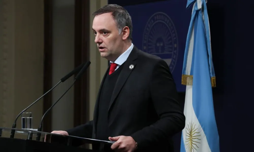 Manuel Adorni vocero presidencial