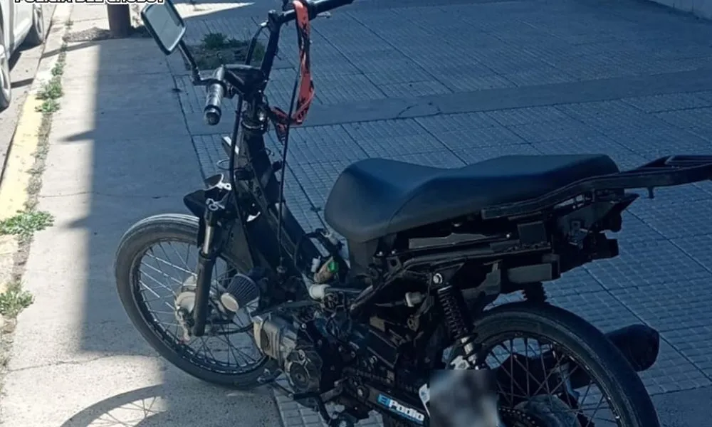 Moto secuestrada en Madryn