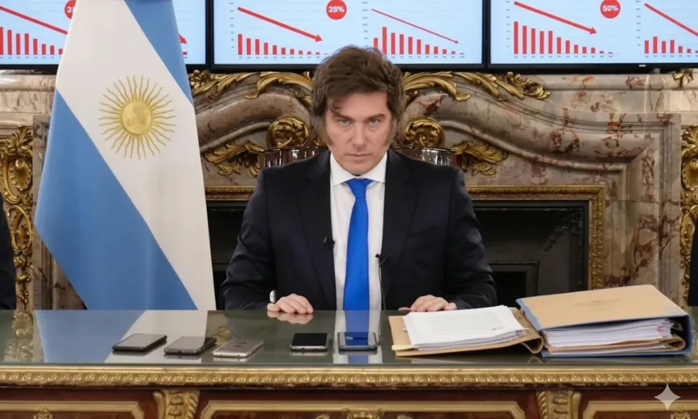 Javier Milei imagen generada por LA17 ilustrativa}