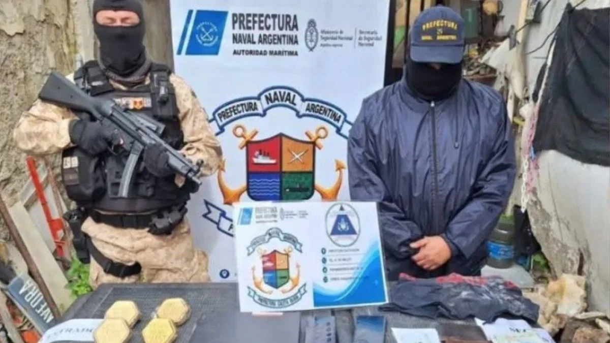 Secuestran oro en un allanamiento