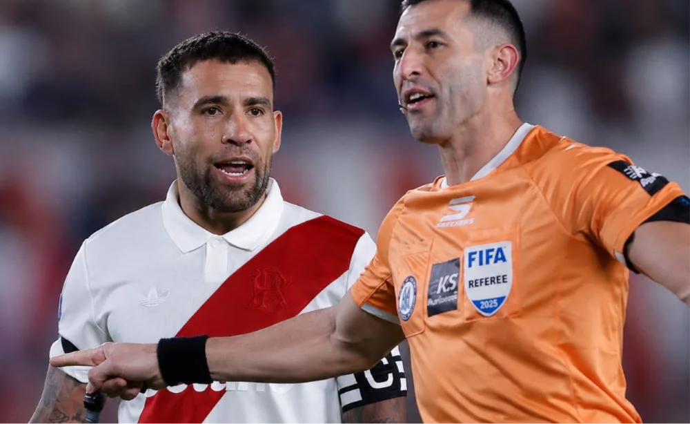 El campeón del mundo Otamendi debutó como titular y capitán de River.