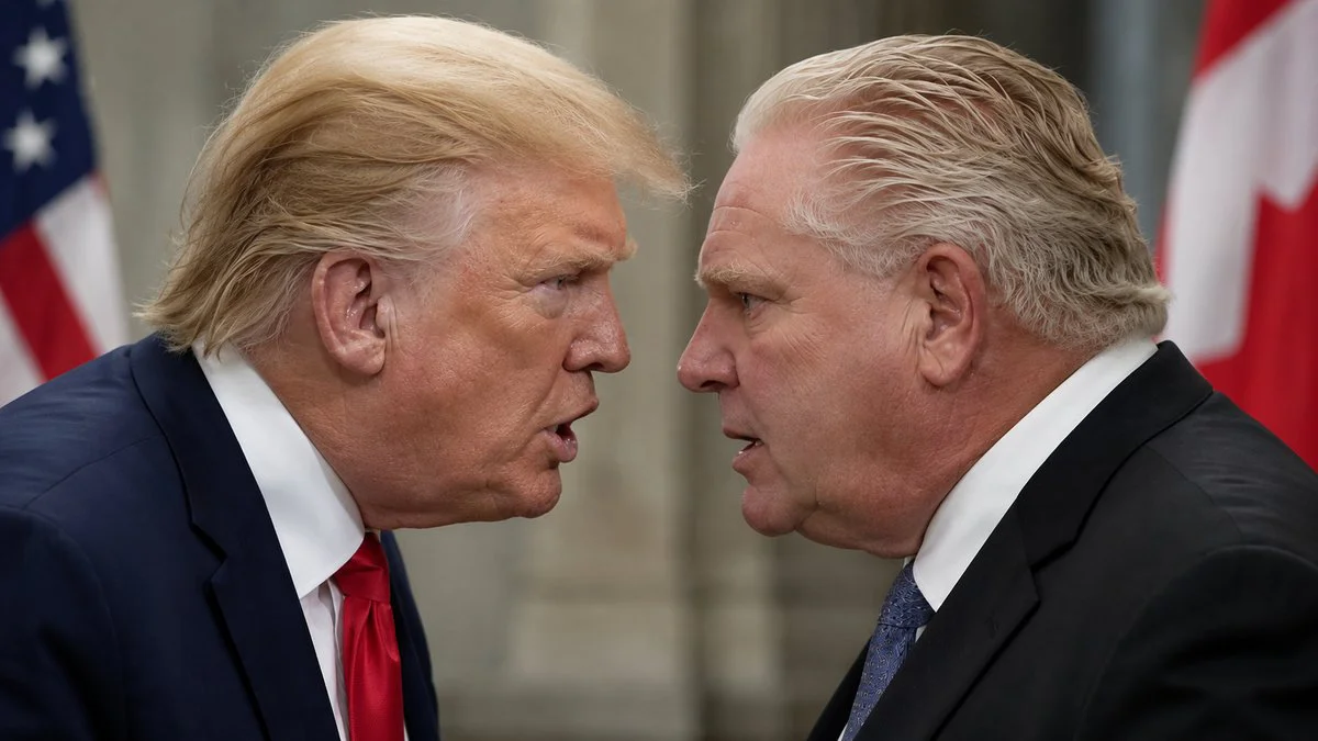 Donald Trump y Doug Ford. Imagen ilustrativa creada con IA por #LA17