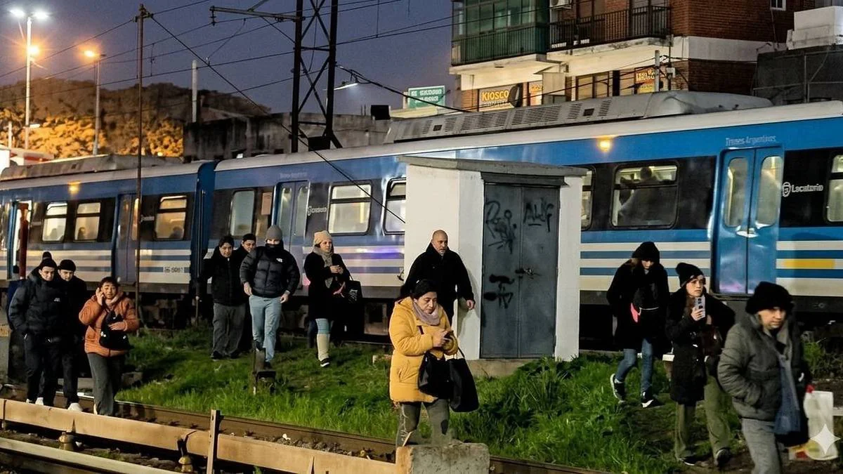 Accidente en el Tren Sarmiento. Foto TN/El Destape