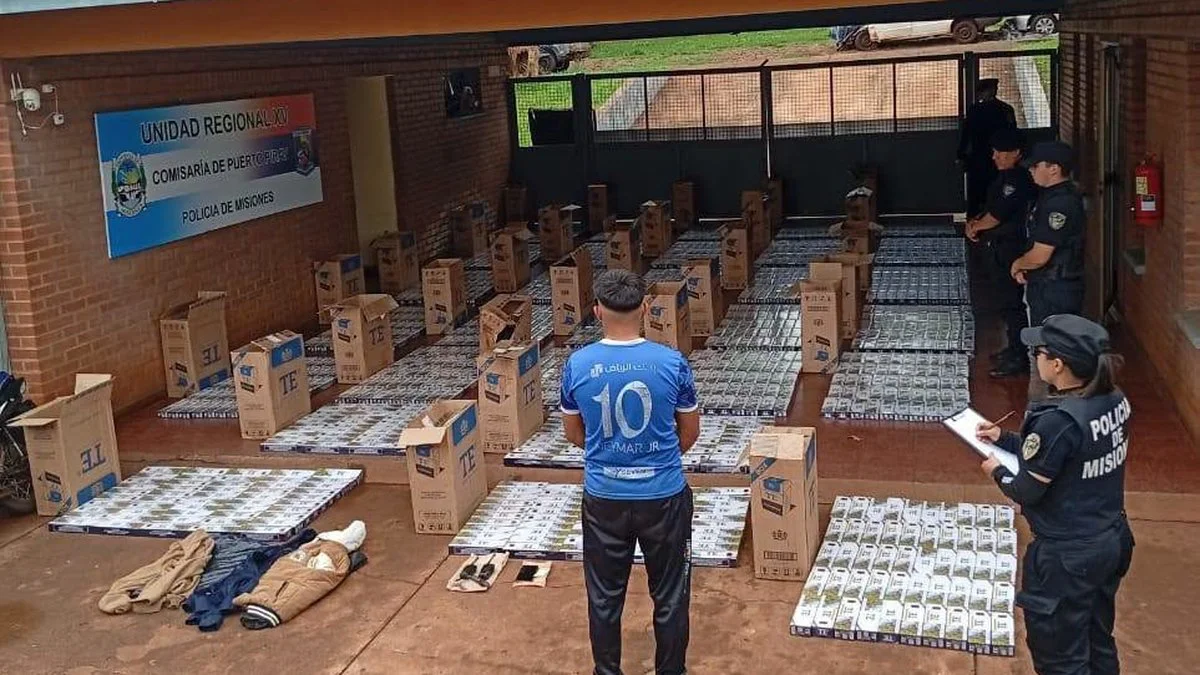 Detenido por millonario contrabando de cigarrillos