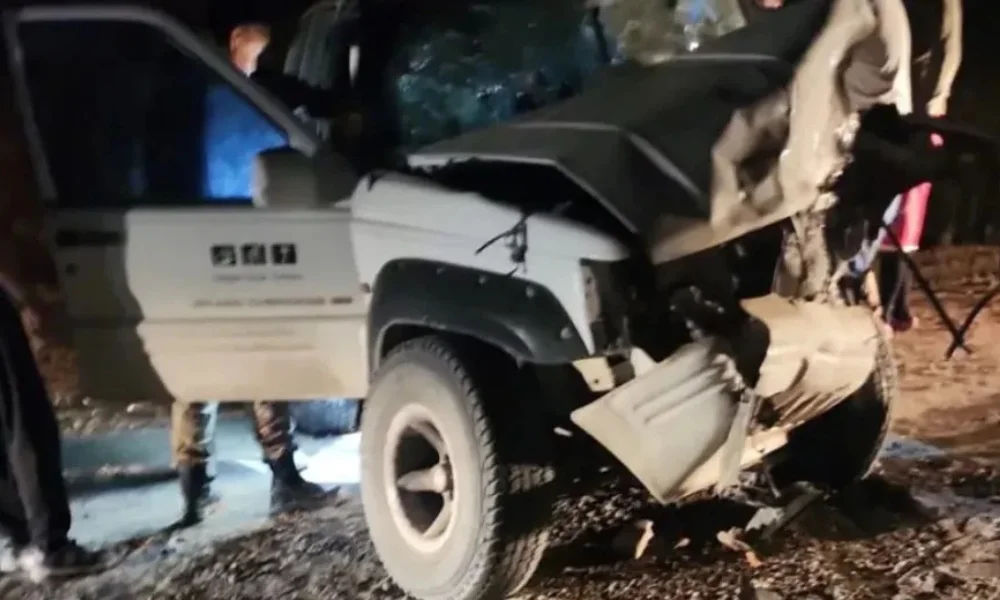 El choque ocurrió a unos 15 kilómetros de Bahía Creek 