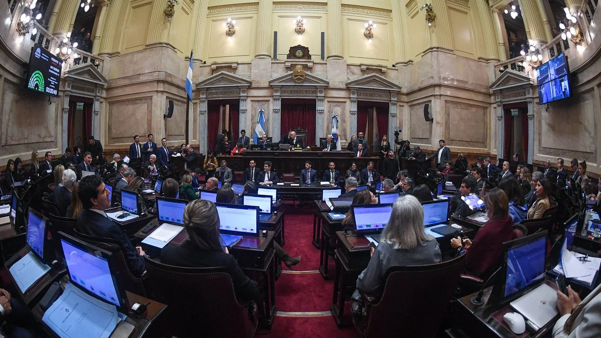 Cámara de Senadores, Congreso Argentino. Foto X @SenadoArgentina