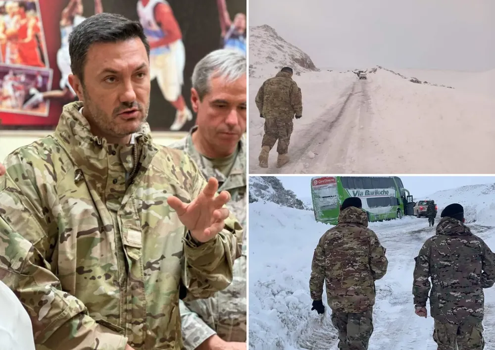 Luis Petri destacó el trabajo coordinado con Chubut ante la intensa nevada