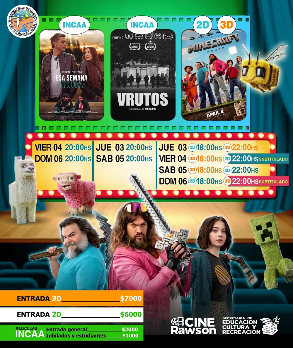 Cartelera Cine Rawson