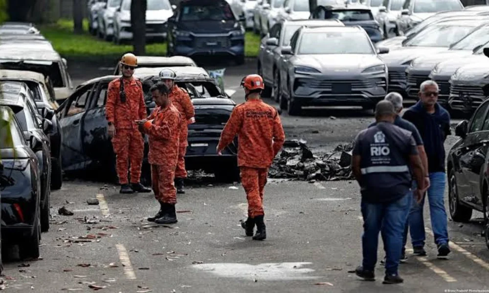 Choque de helicópteros en Río de Janeiro