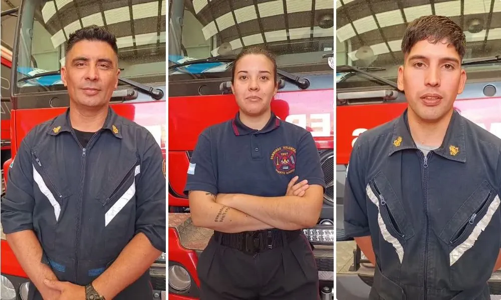 ENTREVISTA MOJO A BOMBEROS EN MADRYN