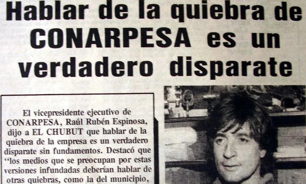 Espinosa en El Chubut