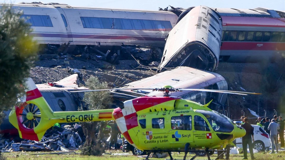 Choque de trenes en Toledo, España. Foto RTVE
