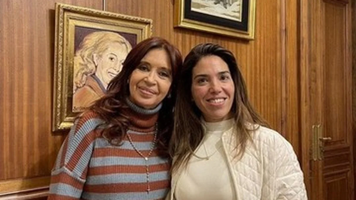 Cristina Kirchner y María Soledad Calle. Foto Clarín