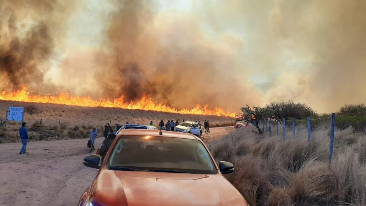 Incendio forestal en Charbonier. Foto CDM Noticias