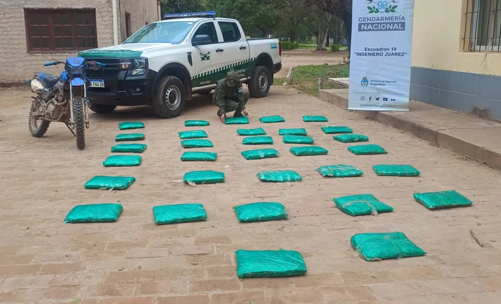 Incautan 32 kilos de hoja de coca en Formosa
