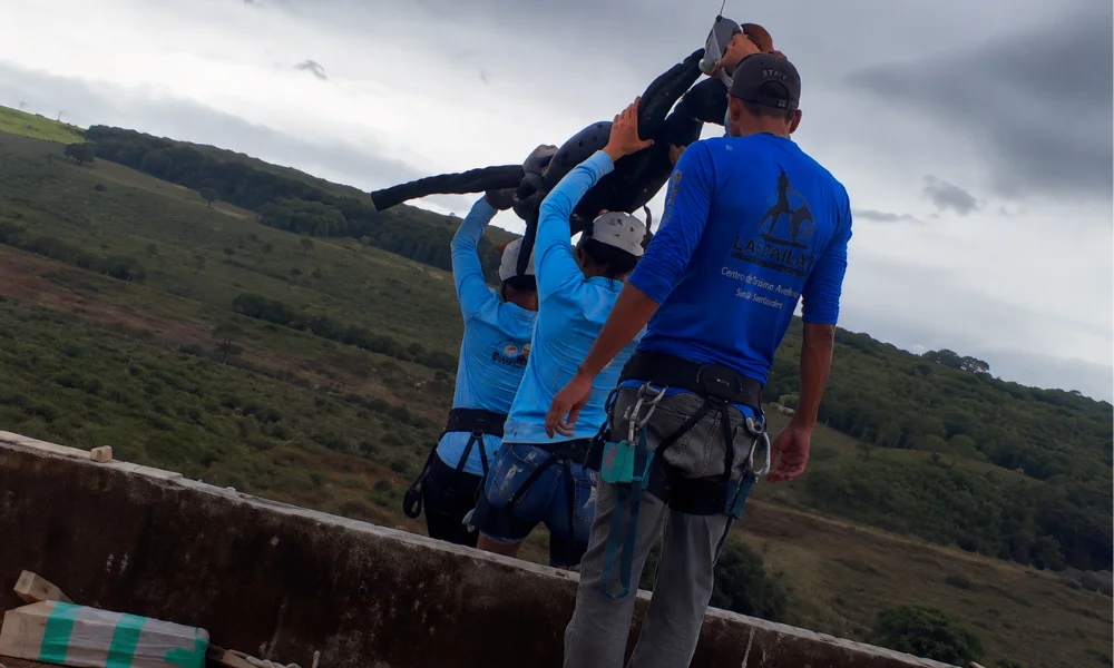 Una joven de 21 años cayó desde una altura cercana a los 40 metros durante una actividad recreativa.