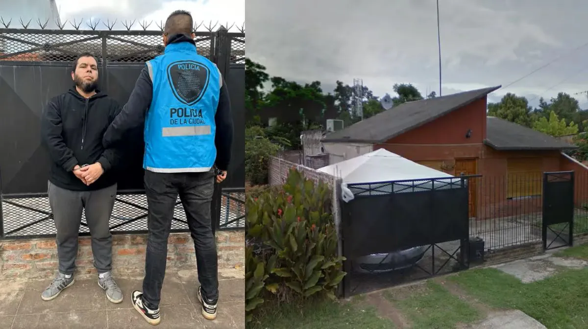 Abel Guzmán detenido en una vivienda en Moreno.