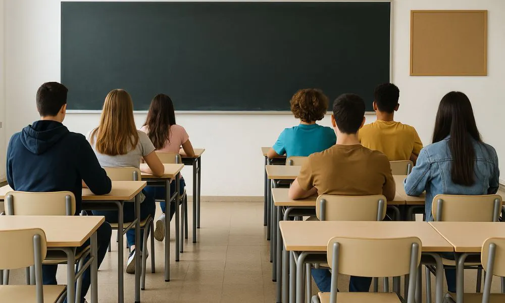 Estudiantes secundarios en el audio imagen ilustrativa generada por LA17