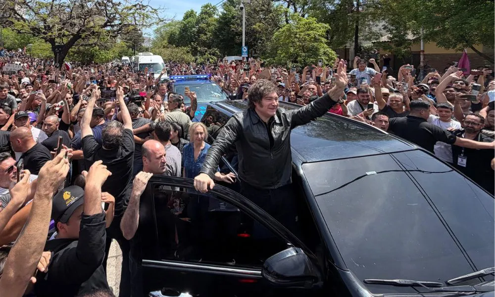 Javier Milei visitó la provincia del Chaco