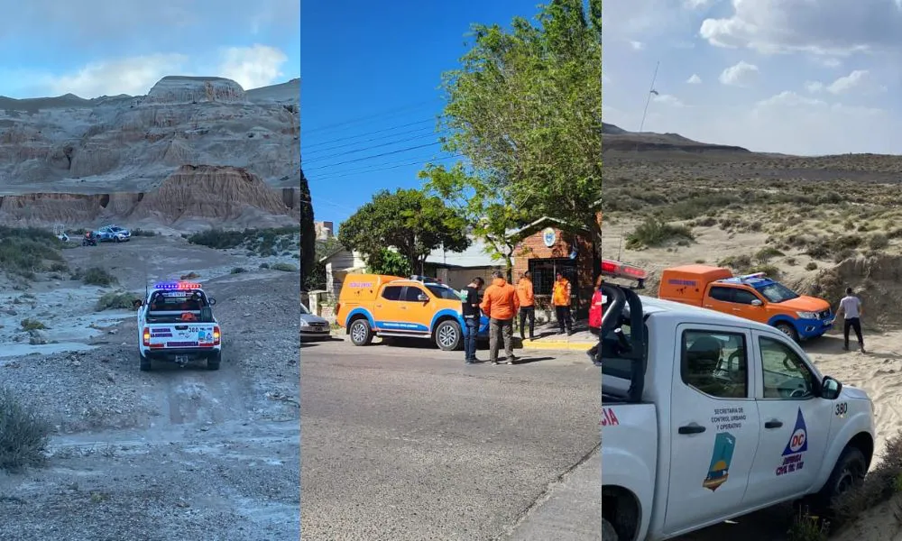 Operativo de búsquedad de pareja desaparecida en Comodoro