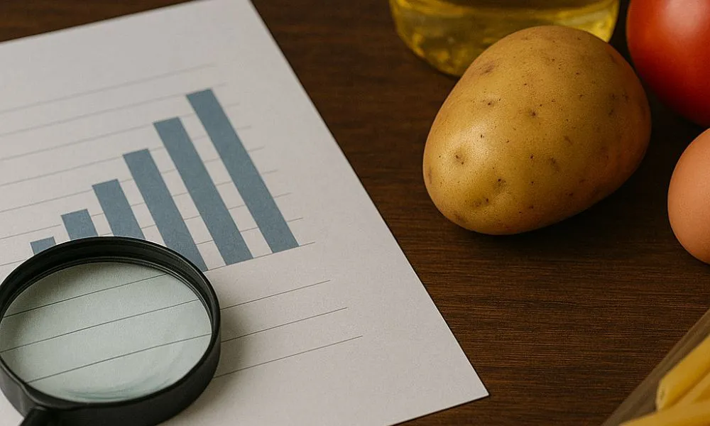 Alimentos inflación imagen generada por AI