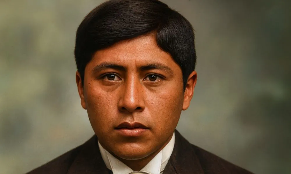 Imagen de Ceferino Namuncurá reeditada con AI por LA17