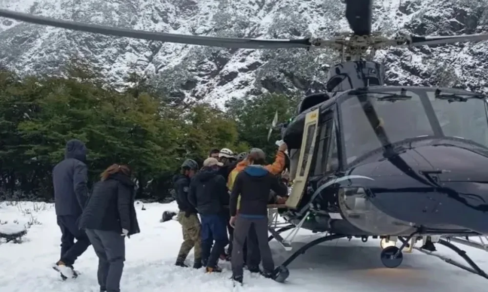 Rescate de un turista en El Bolsón