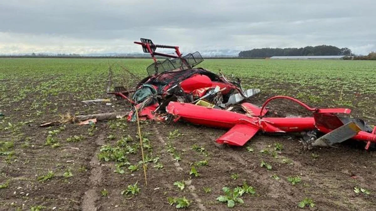 Chocaron dos helicopteros en Oregon. Foto Cadena 3