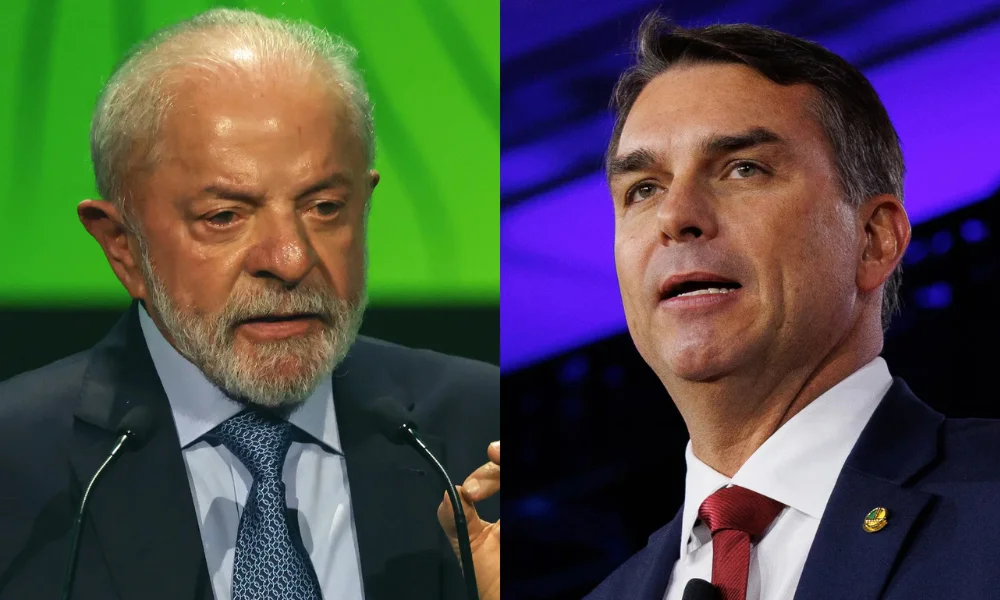 Lula da Silva y Flávio Bolsonaro