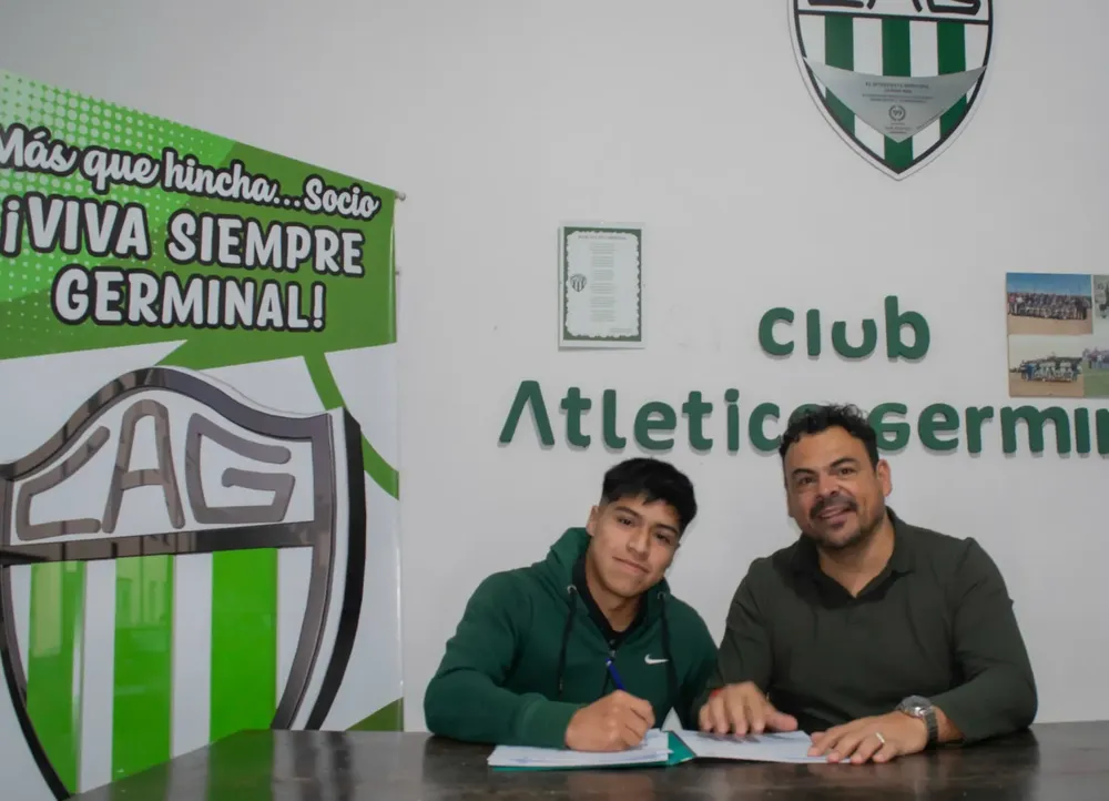 TIENE 17 AÑOS Y SE TRANSFORMÓ EN EL PROFESIONAL MÁS JOVEN DE GERMINAL