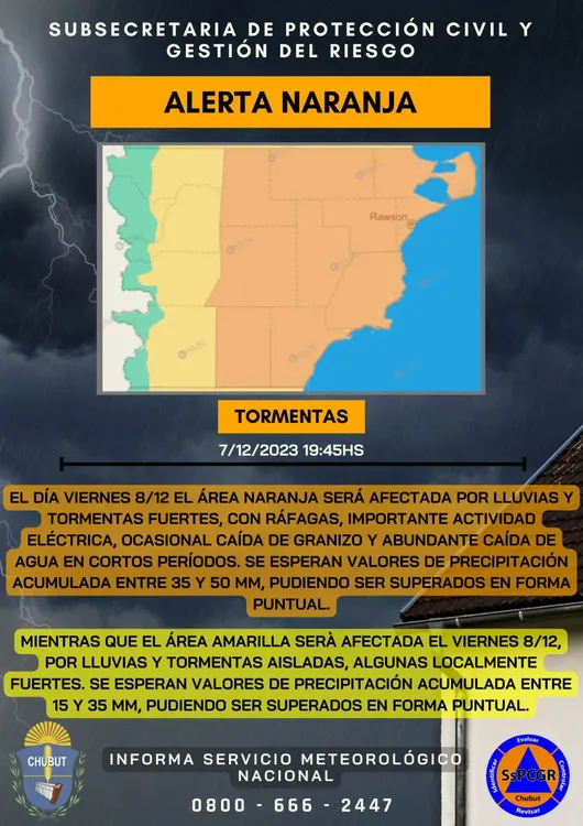 alerta naranja