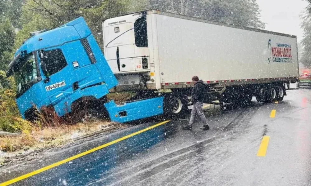 Camión despistado