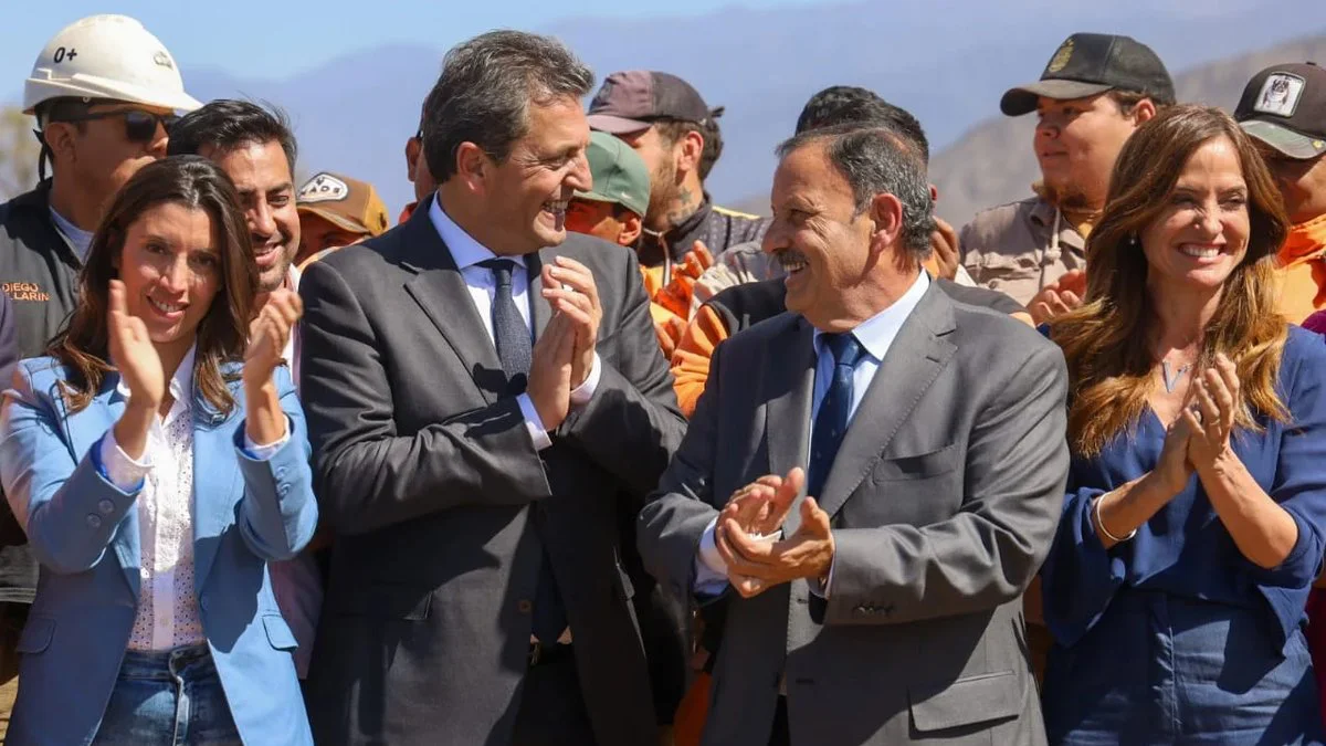 Sergio Massa y Ricardo Quintela. Foto Medios Rioja