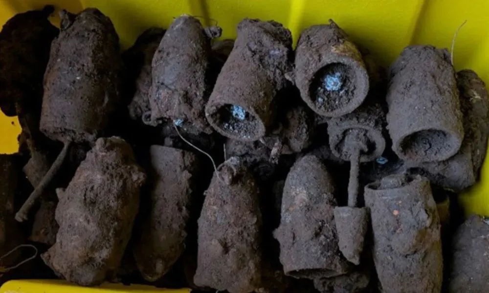 Bombas encontradas en un parque infantil