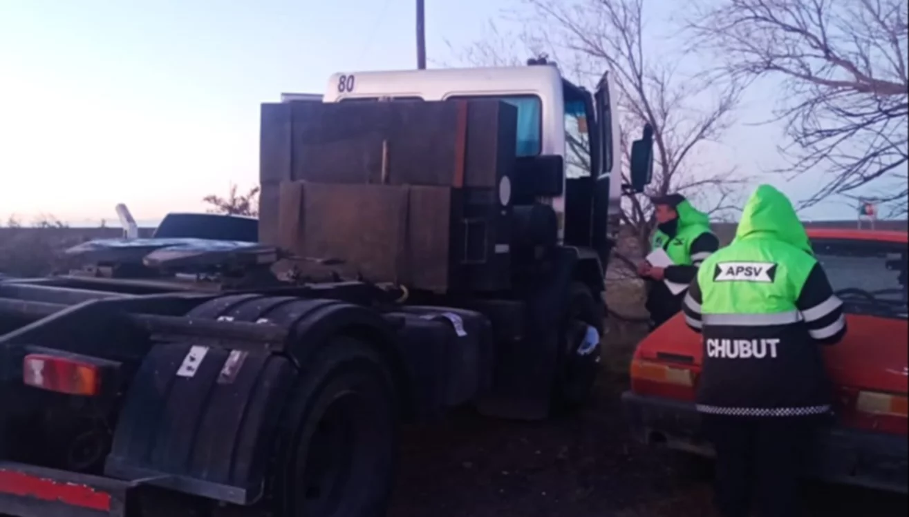 Camión secuestrado por la APSV